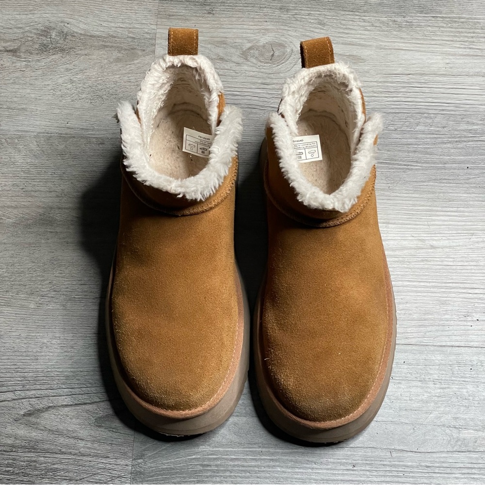 Koolaburra by UGG Womens Koola Ultra Mini Chestnut Ankle Boots US 9 1158590 - Picture 4 of 13